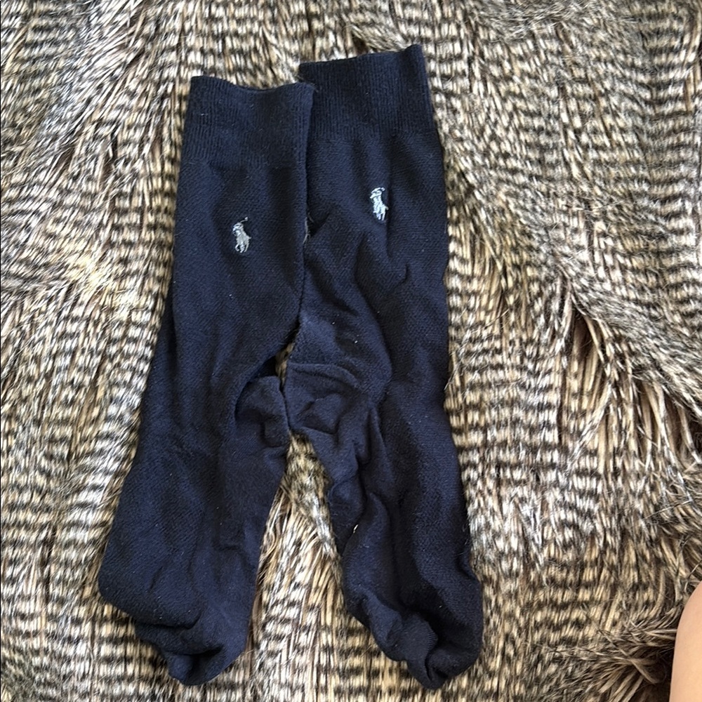 Black Polo Socks with Logo